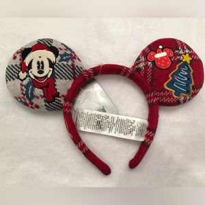 NWT Disney Park Spirit Jersey MICKEY Christmas Ugly Sweater Ears